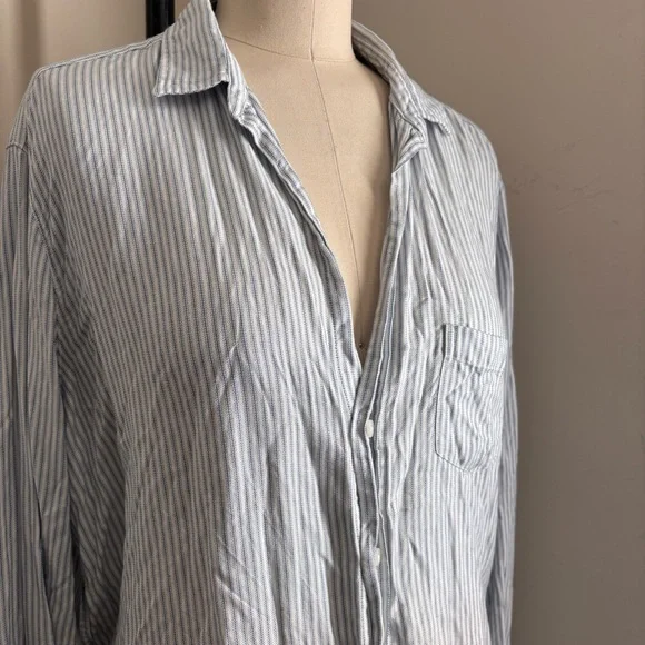 Frank & Eileen - Eileen Striped Shirt Size M - Picture 6 of 9
